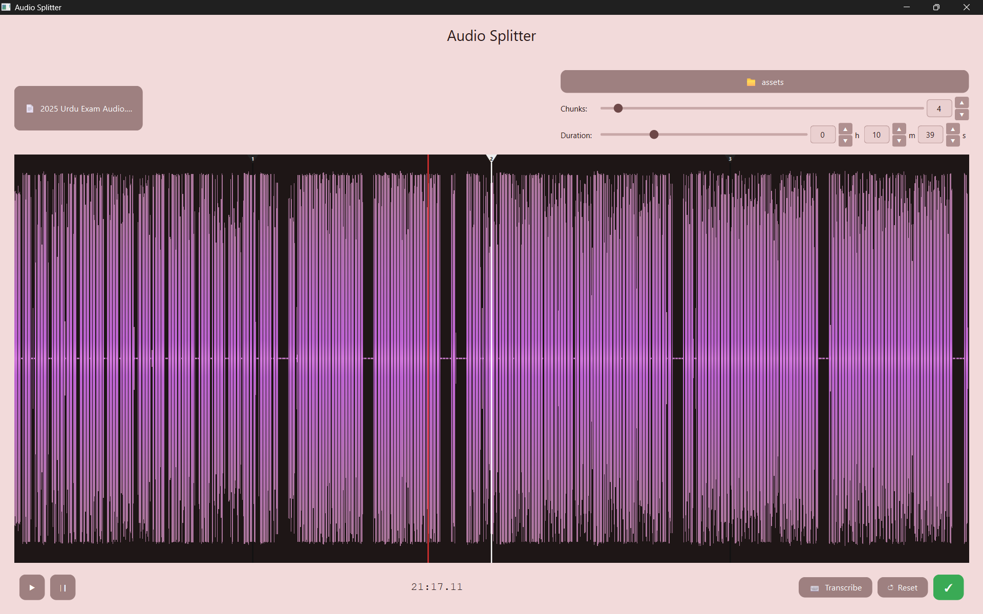 Audio Splitter screenshot