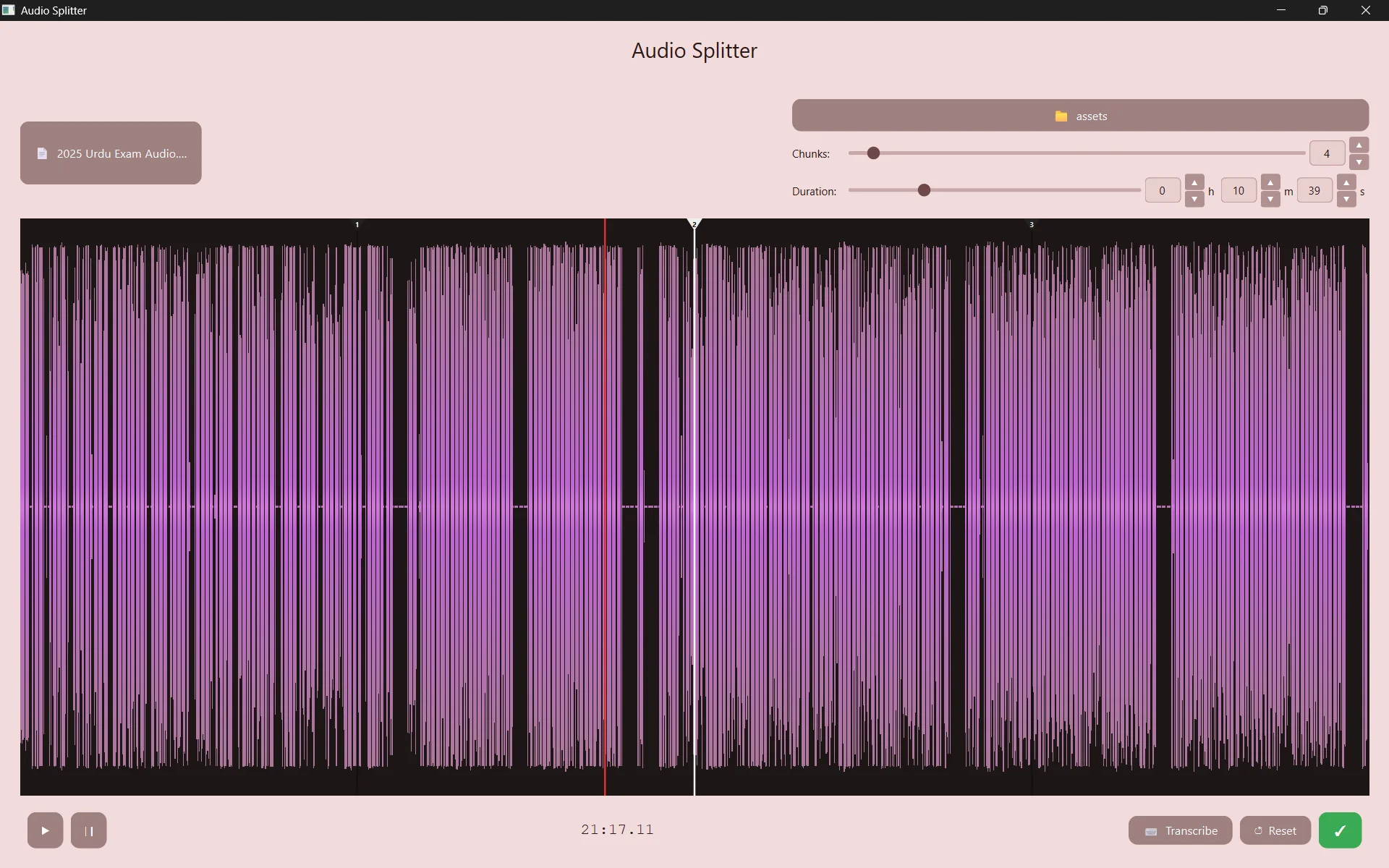 Audio Splitter Screenshot